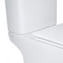 Унитаз-компакт Qtap Presto Quadro безободковый с сиденьем Soft-close QT24221215AW