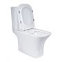 Унитаз-компакт Qtap Presto Quadro безободковый с сиденьем Soft-close QT24221215AW