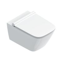 Унитаз подвесной с крышкой Catalano Green 55x37 безободковый, белый (0411550001_0451200001)