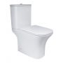 Унитаз-компакт Qtap Presto Quadro безободковый с сиденьем Soft-close QT24221215AW