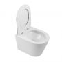 Унитаз подвесной Qtap Scorpio безободковый Ultra Quiet с сиденьем Soft-close QT14332380AW