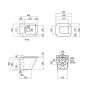 Унитаз подвесной Qtap Tern безободковый с сиденьем Soft-close QT1733052ERW