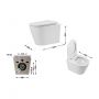 Унитаз подвесной Qtap Scorpio безободковый Ultra Quiet с сиденьем Soft-close QT14332380AW