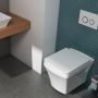Унітаз підвісний з кришкою Quarter Bath Cross Grand безобідковий, білий (70CG03052.00.1.3.01/30SCO.01.02.03.)