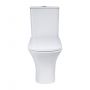 Унитаз-компакт Qtap Presto Quadro безободковый с сиденьем Soft-close QT24221215AW