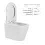 Унитаз подвесной Qtap Scorpio безободковый Ultra Quiet с сиденьем Soft-close QT14332380AW