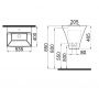 Idevit Halley 3201-2405 Раковина 54 см.