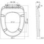 Сидіння для унітазу Primera Smart,Sheffield,Antique 3013146/3013133/8190016