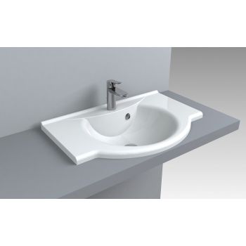 Умывальник Fancy Marble Anna 700 мм. белый