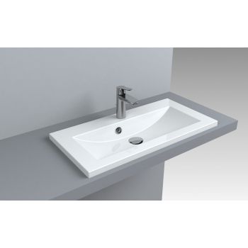 Умывальник Fancy Marble Elina 700 мм. белый