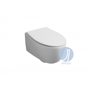 Унитаз подвесной Simas Lft Spazio LFT18/F85/LFT006 с крышкой soft-close Glossy white