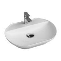 Умивальник на стільницю Quarter Bath Smooth Line 42x55 см, білий (70SM23055)