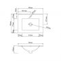 Раковина Qtap Albatross 600х470х180 White с донным клапаном QT01113060CW