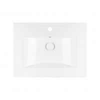 Раковина Qtap Albatross 600х470х180 White с донным клапаном QT01113060CW