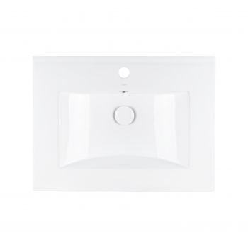 Раковина Qtap Albatross 600х470х180 White с донным клапаном QT01113060CW
