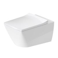 Унитаз подвесной с крышкой Duravit Viu Rimless, 57x37 (2511090000 0021190000)
