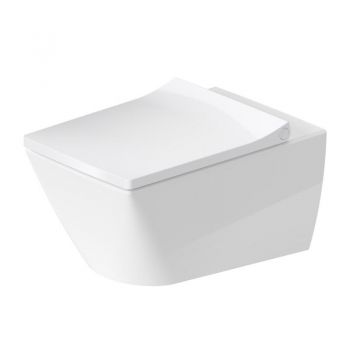 Унитаз подвесной с крышкой Duravit Viu Rimless, 57x37 (2511090000 0021190000)