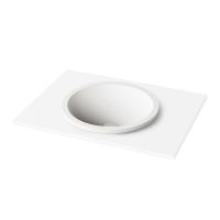 Умывальник врезной PAA Round In, Silkstone, D=44, Matte White (IROSIN_00)