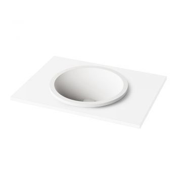 Умывальник врезной PAA Round In, Silkstone, D=44, Matte White (IROSIN_00)