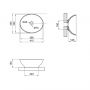 Раковина-чаша Qtap Dove 410х335х145 Matt black QT06116062AMB