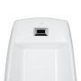 Писсуар напольный Qtap Scorpio с ИК-датчиком автоматического смыва 430х370х990 White QT1488101HW