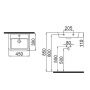 Idevit Halley 0101-4385 Раковина 45 см.