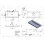 Раковина Miraggio Varna 900 mirastone gray