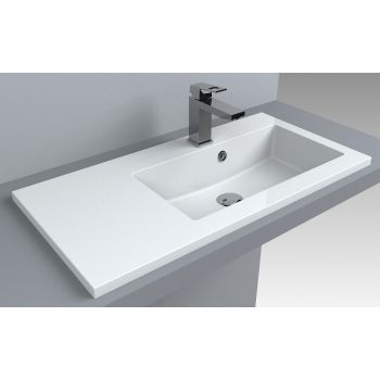 Умивальник Fancy Marble Josefine Slim 800 мм. білий