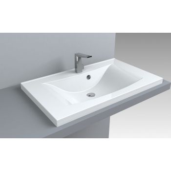 Умывальник Fancy Marble Lucia 800 мм. белый