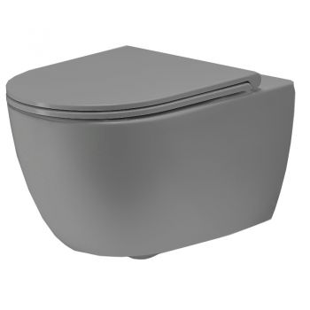 Унитаз подвесной Simas Trevi TR18/F85 /TR004 + крышка, cemento