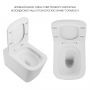 Унитаз напольный Qtap Tern безбачковый Ultra Quiet безободковый с сиденьем Soft-close WHITE QT17223303AW