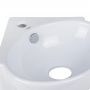 Комплект Qtap Leo N: Раковина подвесная угловая овальная 380x360x130 мм WHITE + Донный клапан PU02O