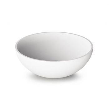 Умивальник накладний PAA Round On, Silkstone, без переливу, D=41, Matte White (IROSON_00)