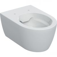 Підвісний унітаз Geberit iCon, лійчастий, закрита форма, Rimfree: T=53см, Білий (501.661.00.1)