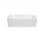 Комплект Qtap Tern: Раковина накладна прамокутна 475х370х140 мм White + Донний клапан PU02
