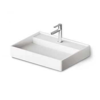 Умывальник подвесной PAA Infinity 600, Silkstone, со сливом, 60х47, Matte White (IINFSM_00)