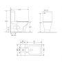 Унитаз-компакт Qtap Cardinal Ultra Quiet безободковый с сиденьем Soft-close QT04222168AUQ3W