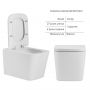 Унитаз напольный Qtap Tern безбачковый Ultra Quiet безободковый с сиденьем Soft-close WHITE QT17223303AW