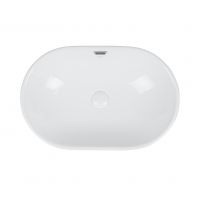 Раковина Qtap Leo 590x400x170 White с донным клапаном QT11114028W