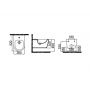 Idevit Alfa 3106-2605-1201 Биде подвесное