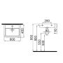 Idevit Halley 3201-0455 Раковина 60 см.