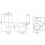 Kolo Freja L79046000 Унітаз компакт + кришка дюропласт soft-close