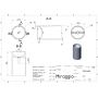 Раковина Miraggio Cosmos Mirasoft 530x530
