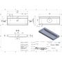Раковина Miraggio Varna 1000 mirastone black
