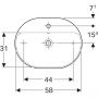 Умивальник Geberit Variform 500.777.01.2 60 см.