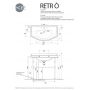 Умивальник Kerasan Retro 1050730090