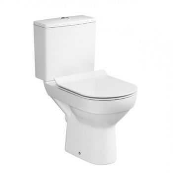 Унитаз-компакт Cersanit City 604 011 CleanOn 3/5 л с дюропластовым сиденьем SLIM с плавным закрыванием и функцией простого снятия одной кнопкой