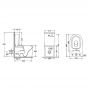 Унитаз-компакт Qtap Jay с сиденьем Soft-close QT07222176W
