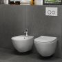 Унитаз подвесной с крышкой Quarter Bath Concorde безободковый, белый (70CO03052.00.1.3.01/30SCR.03.02.03.)