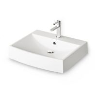 Умивальник підвісний PAA Step, литий камінь, 60х50, Glossy Alpine White (ISTE_00)